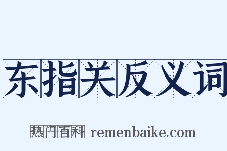 东指关反义词是什么意思的图片